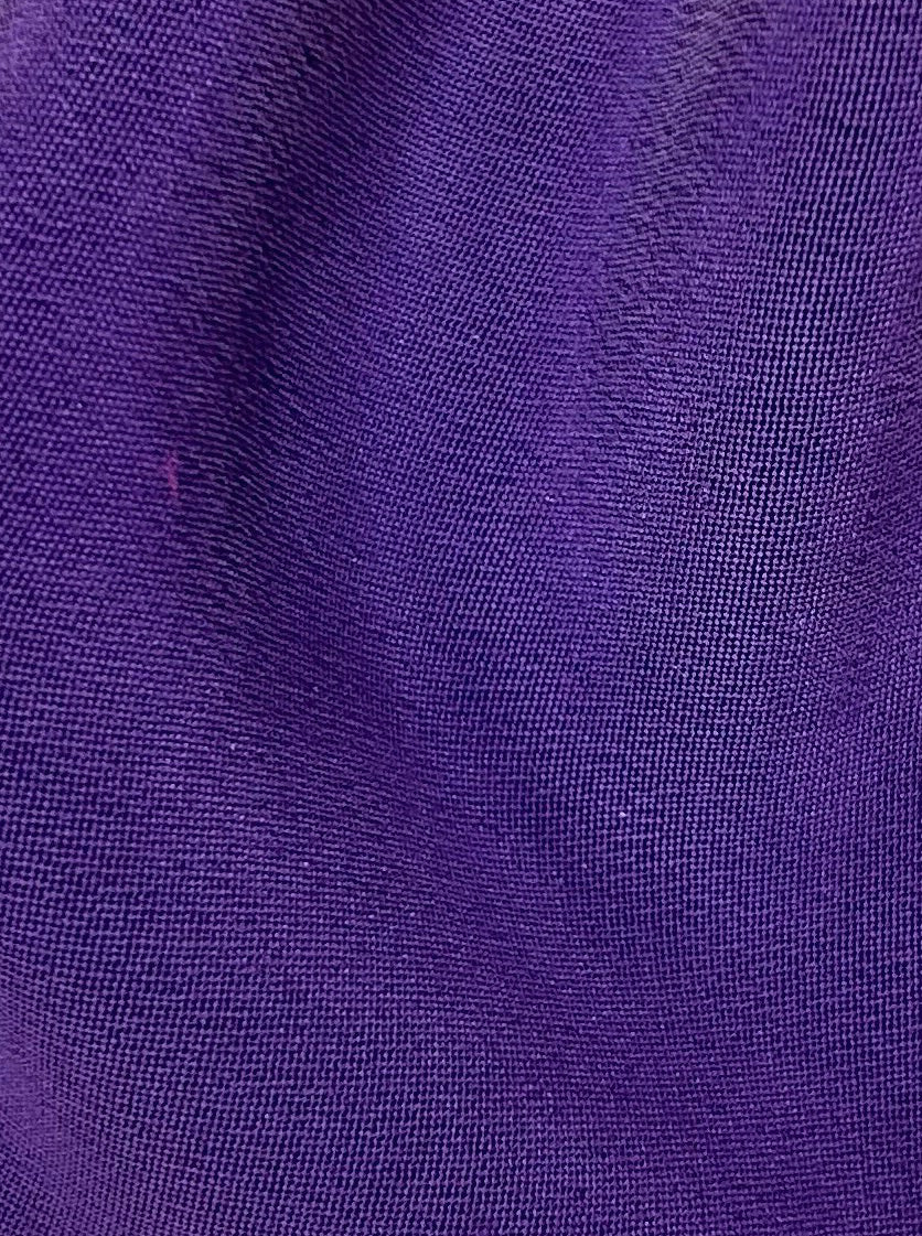 Purple Silk Double Crepe - Tantalise