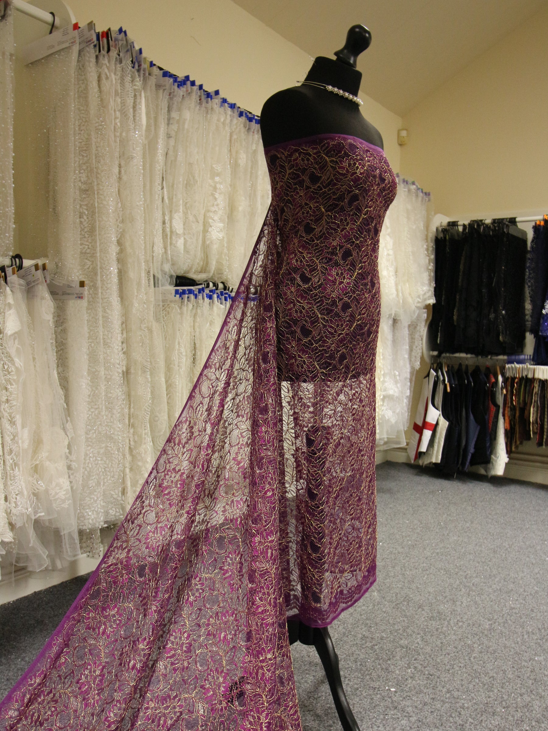 Purple Raschel Lace - Kris