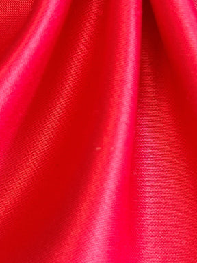 Raspberry Polyester Satin - Majestic