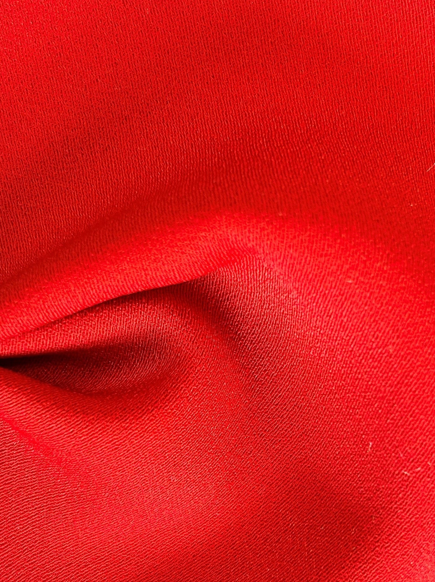 Red Polyester Crepe - Curiosity