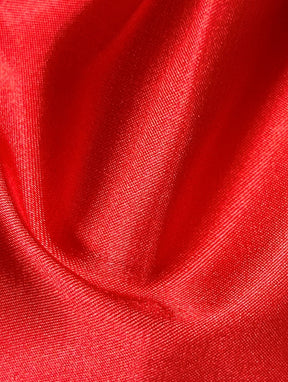 Red Polyester Stretch Satin - Empathy