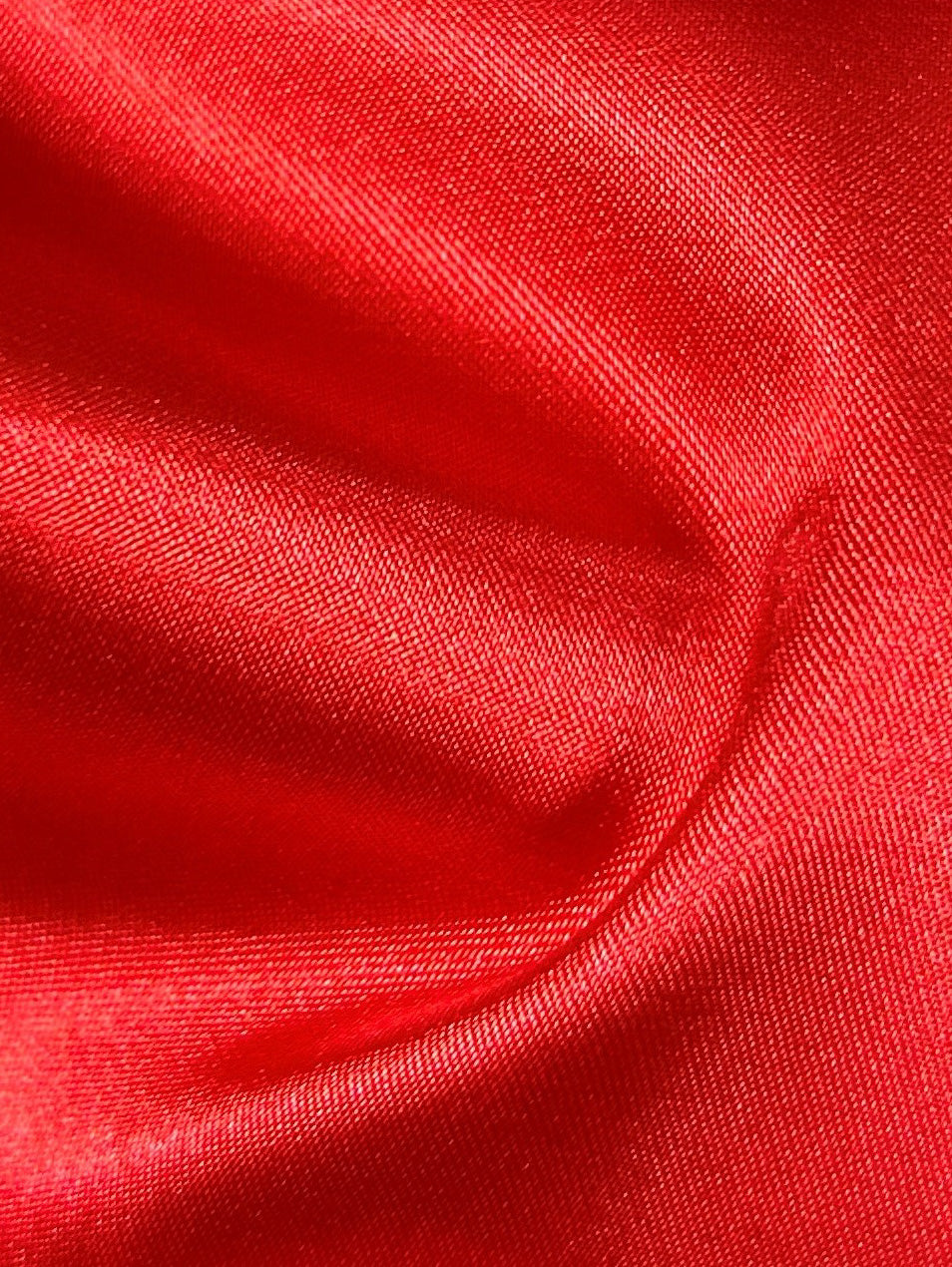 Red Polyester Stretch Satin - Empathy