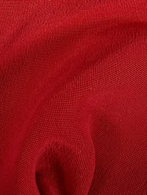 Red Silk Double Crepe - Tantalise