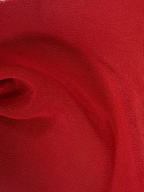 Red Silk Double Crepe - Tantalise