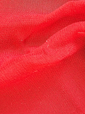 Red Silk Georgette - Shimmer