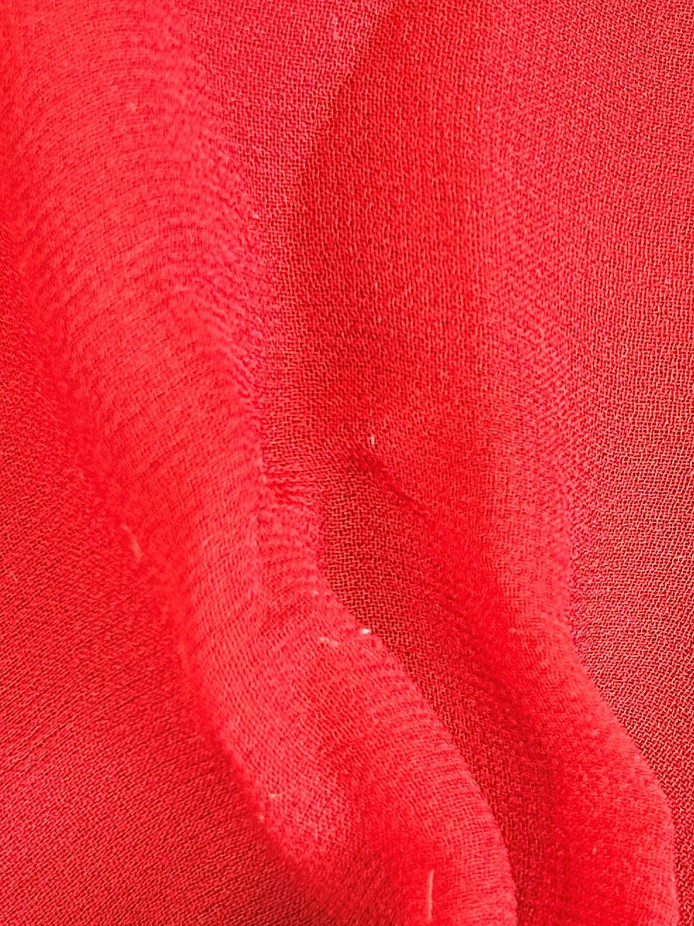 Red Silk Georgette - Shimmer