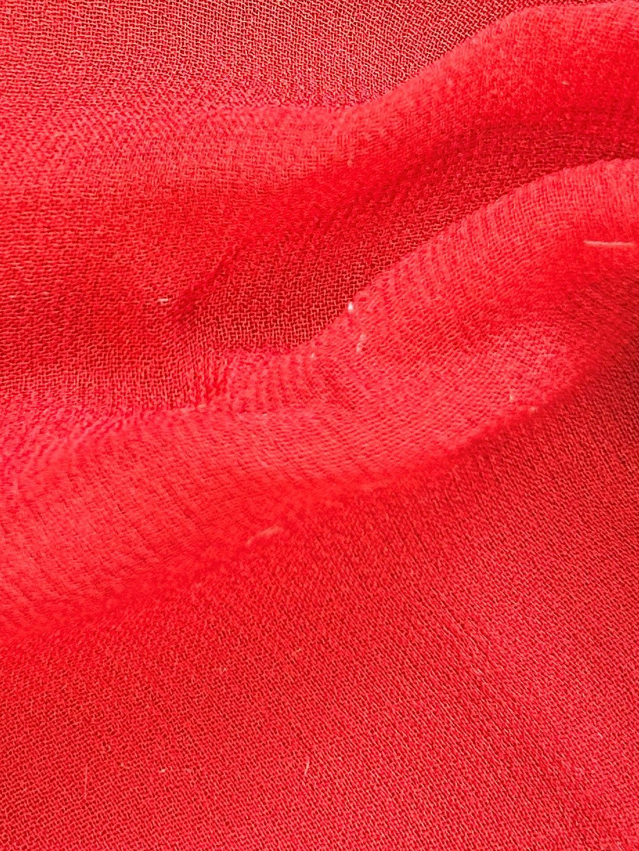 Red Silk Georgette - Shimmer