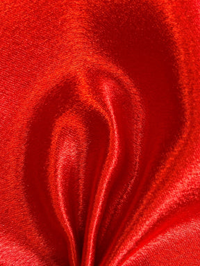 Red Polyester Crepe Back Satin - Desire