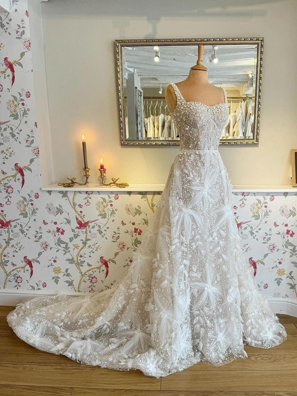 Ivory 3D Embroidered Lace - Ridley