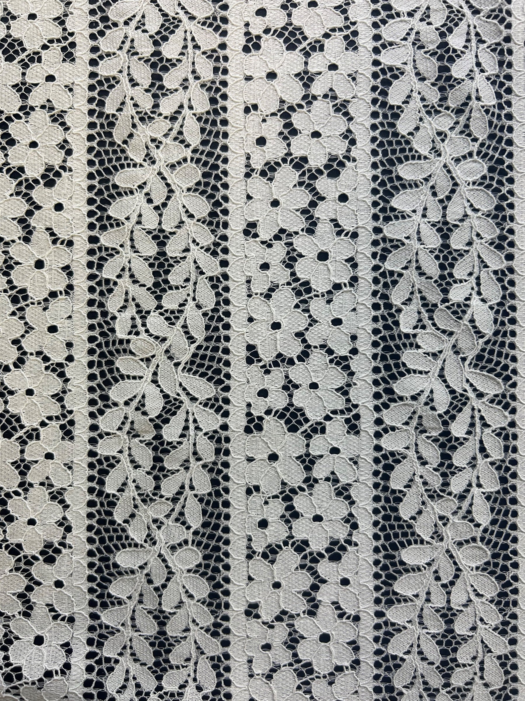 Ivory Corded Lace Panel - Rita