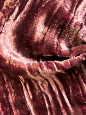 Rosewood Silk Velvet - Ruffle