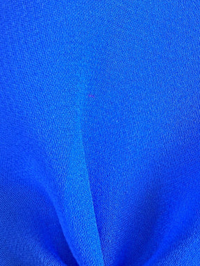 Royal Blue Silk Georgette - Shimmer