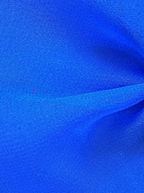 Royal Blue Silk Georgette - Shimmer