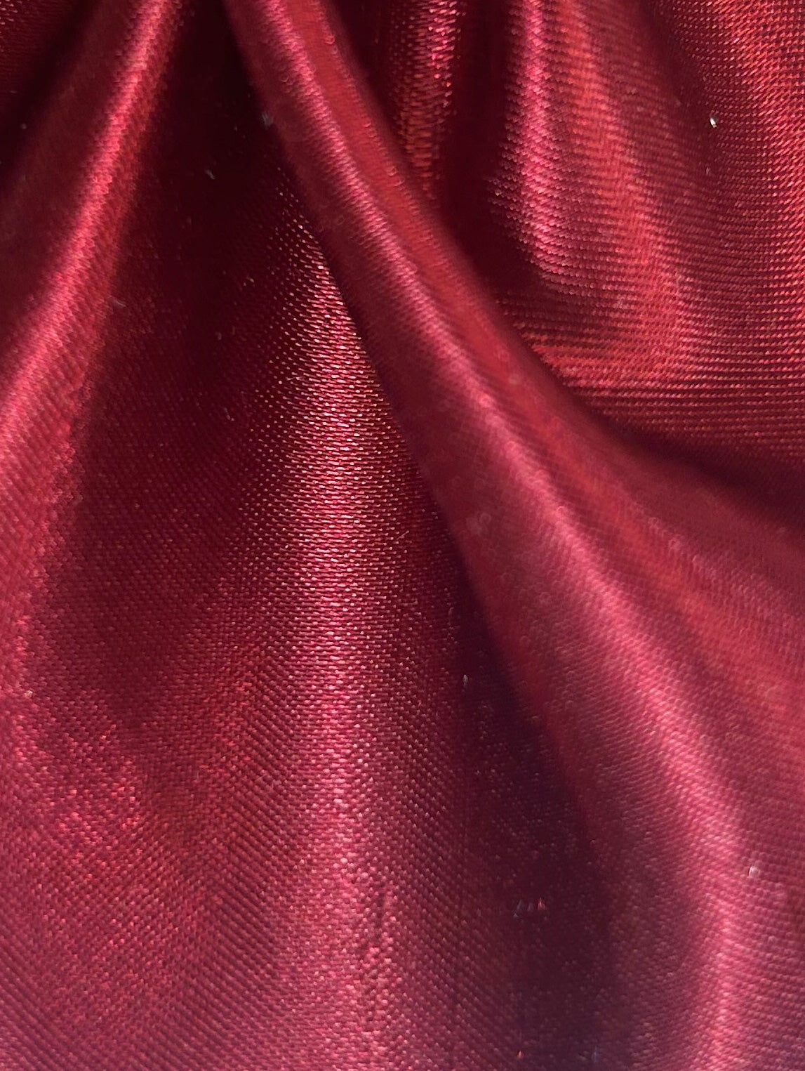 Ruby Polyester Satin Backed Dupion - Clarity