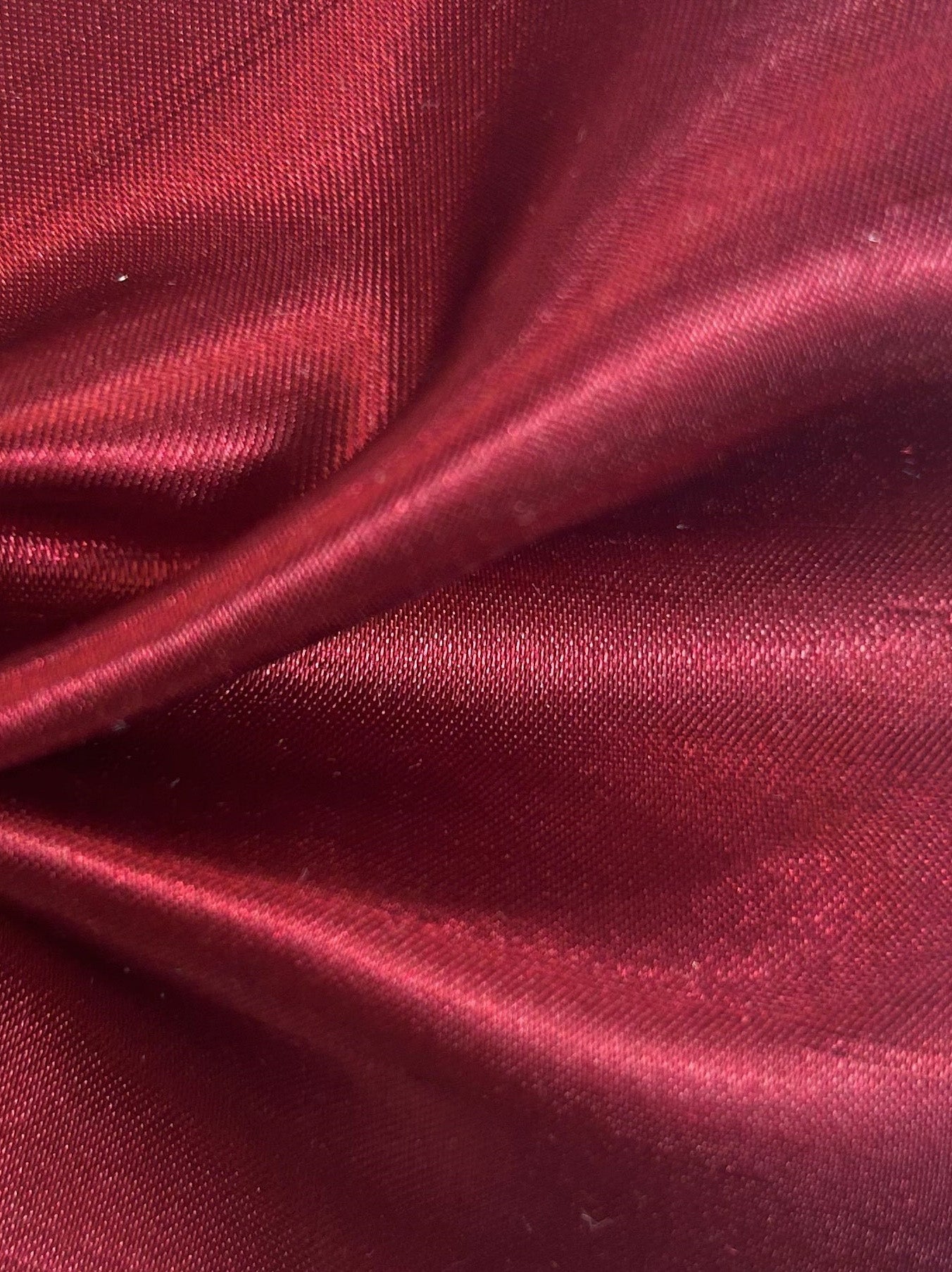 Ruby Polyester Satin Backed Dupion - Clarity