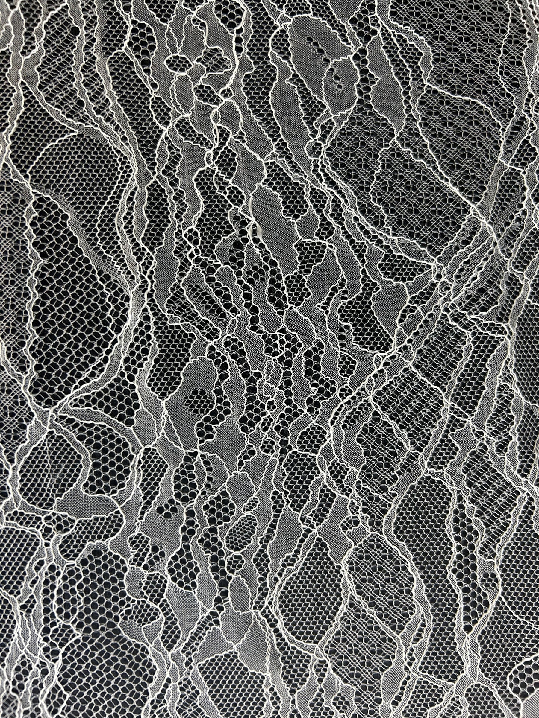 Ivory Raschel Lace - Sallopine