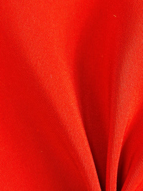 Scarlet Polyester Satin - Flamenco