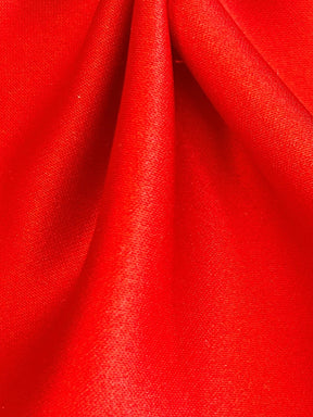 Scarlet Polyester Satin - Majestic