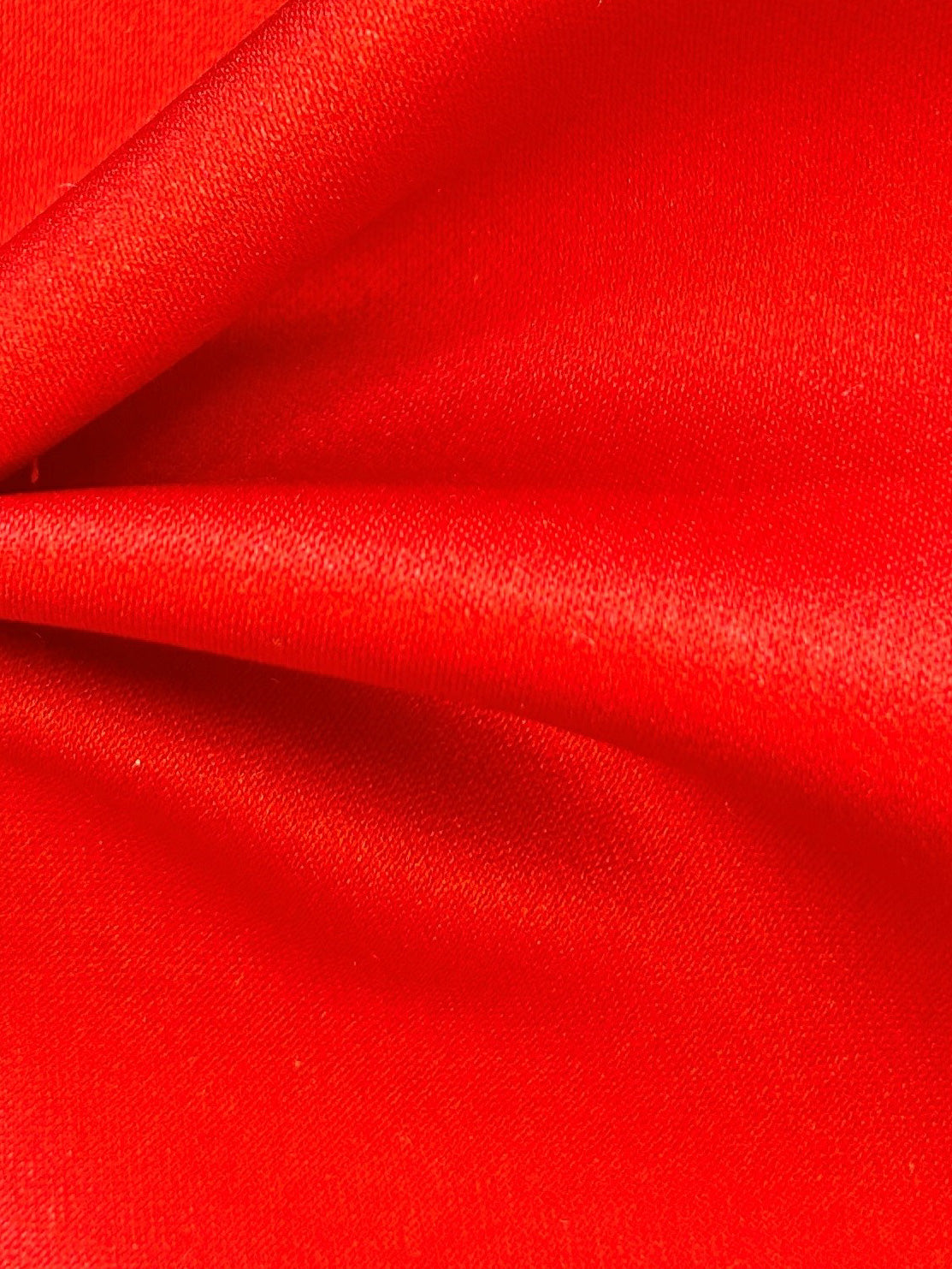 Scarlet Polyester Satin - Majestic