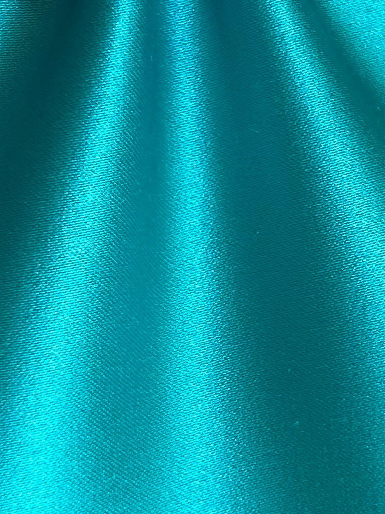 Sea Green Polyester Duchess Satin - Contessa