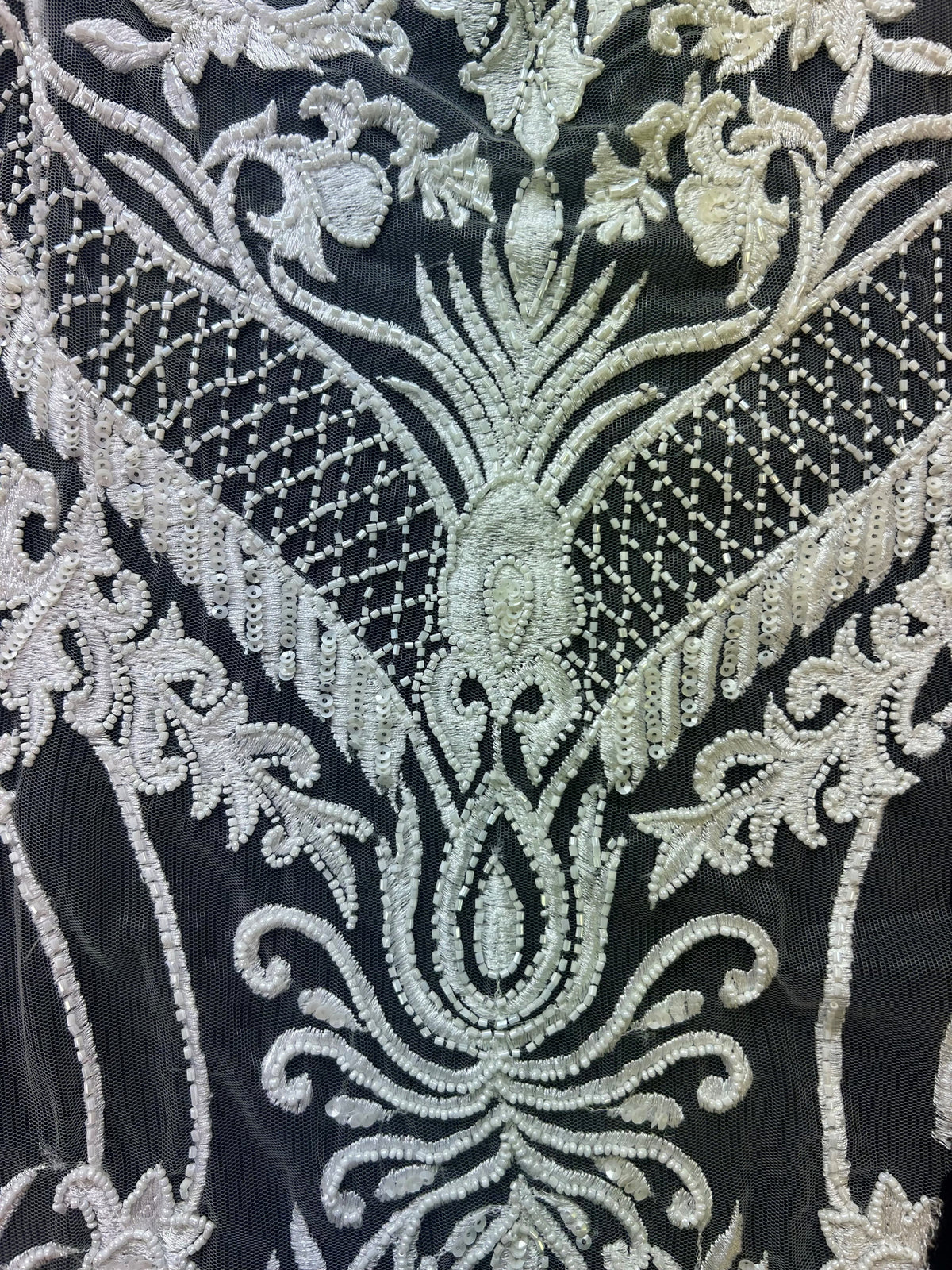 Ivory Embroidered Lace - Secora