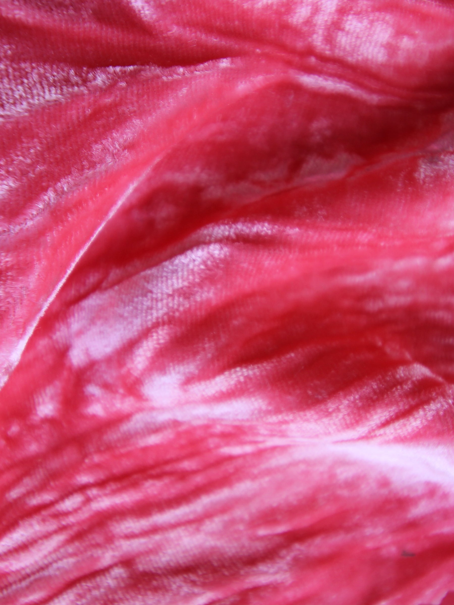 Shrimp Silk Velvet - Ruffle