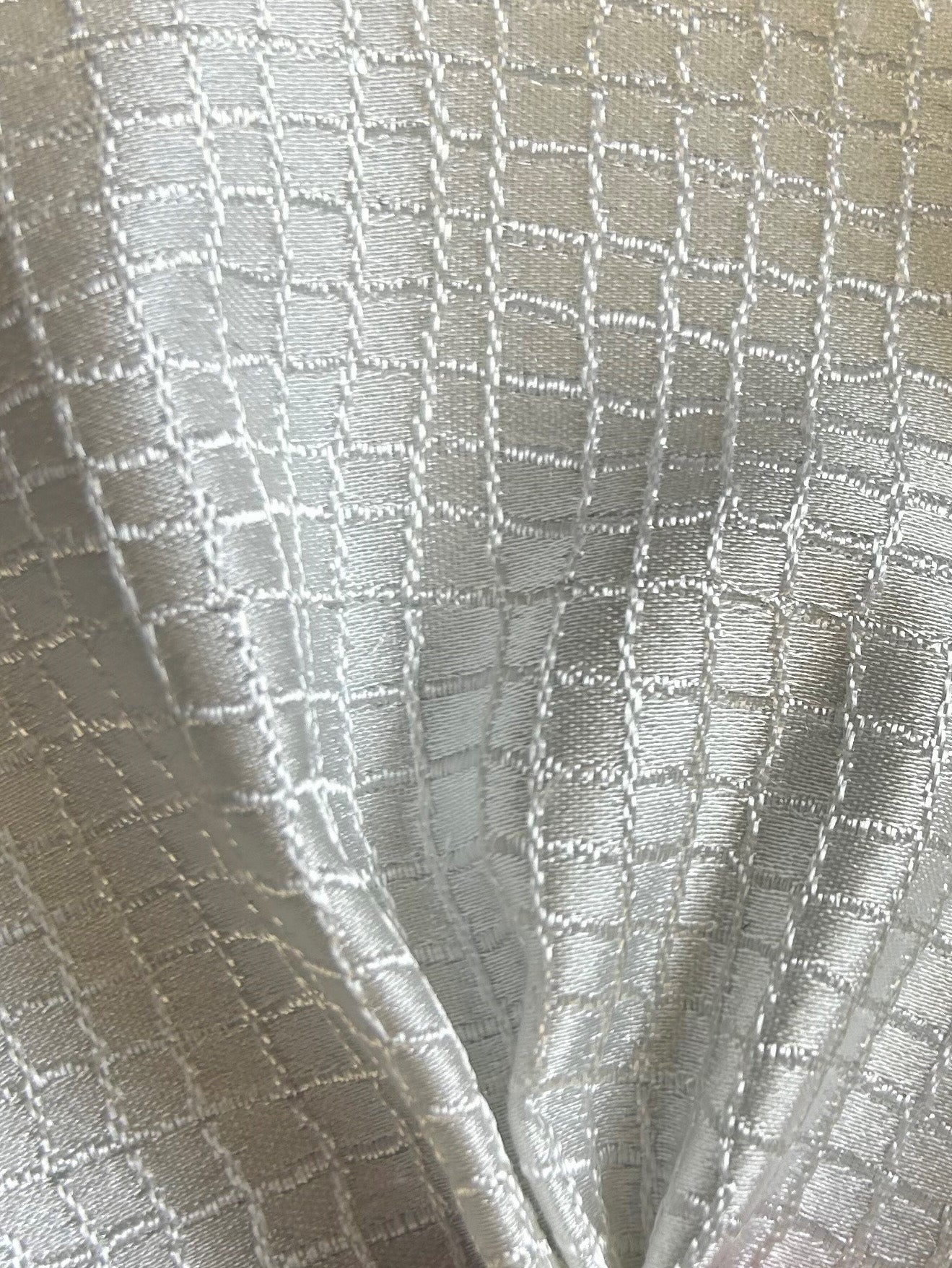 Silver Waistcoat Fabric - Alfred