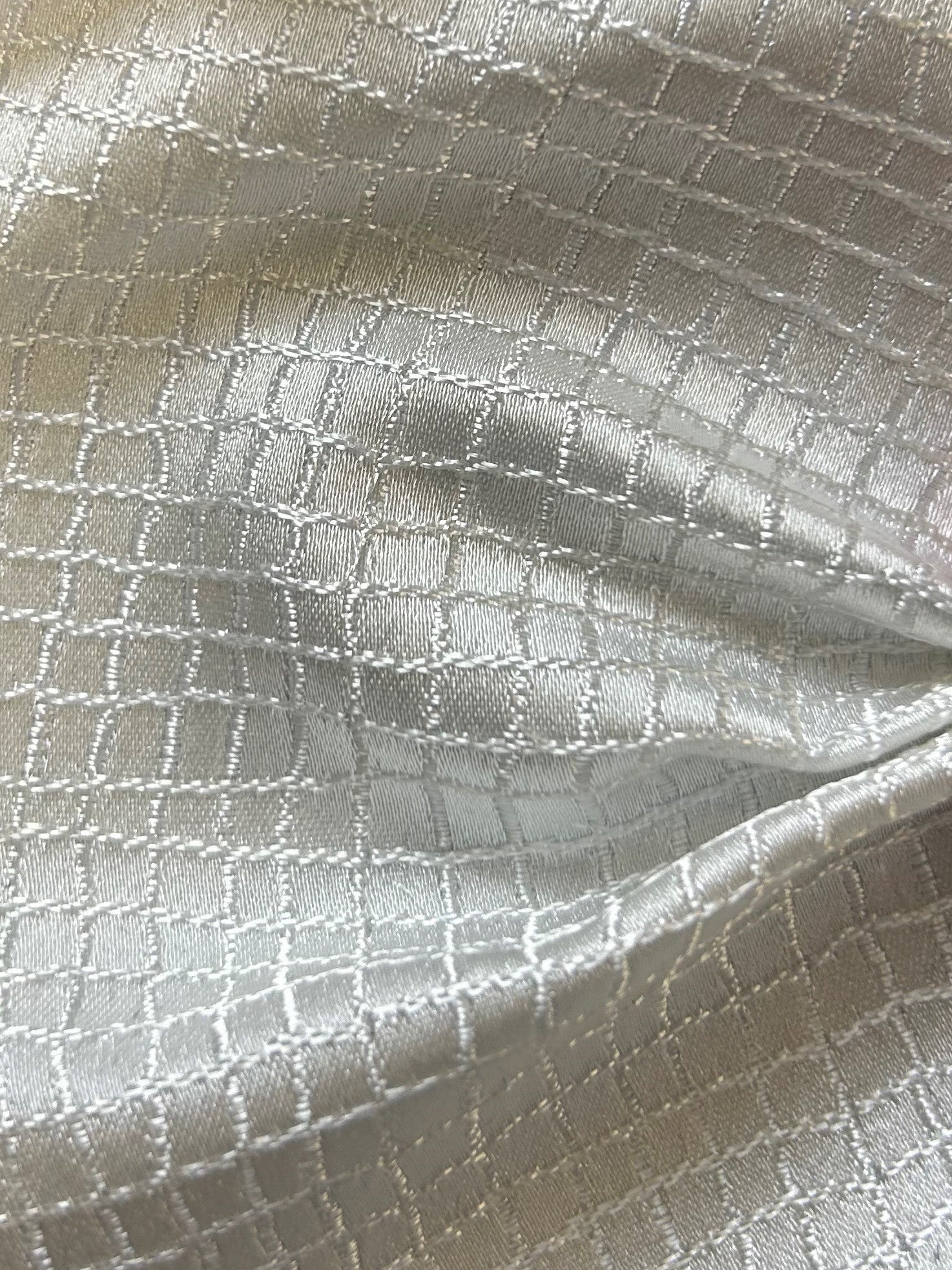 Silver Waistcoat Fabric - Alfred