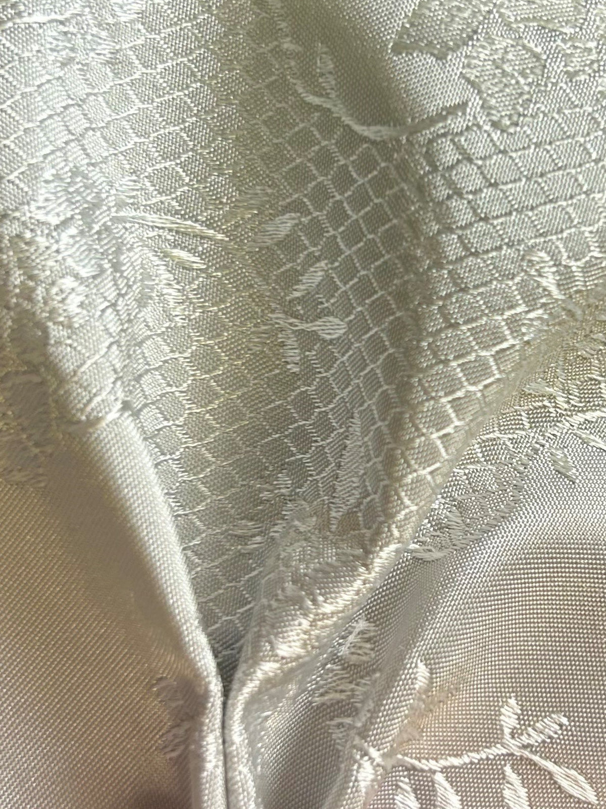 Silver Jacquard Fabric - Antwerp