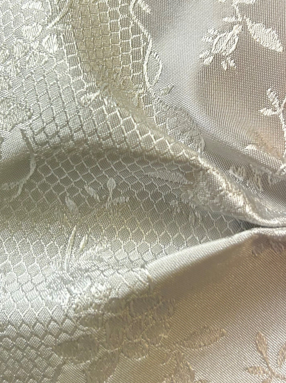 Silver Jacquard Fabric - Antwerp