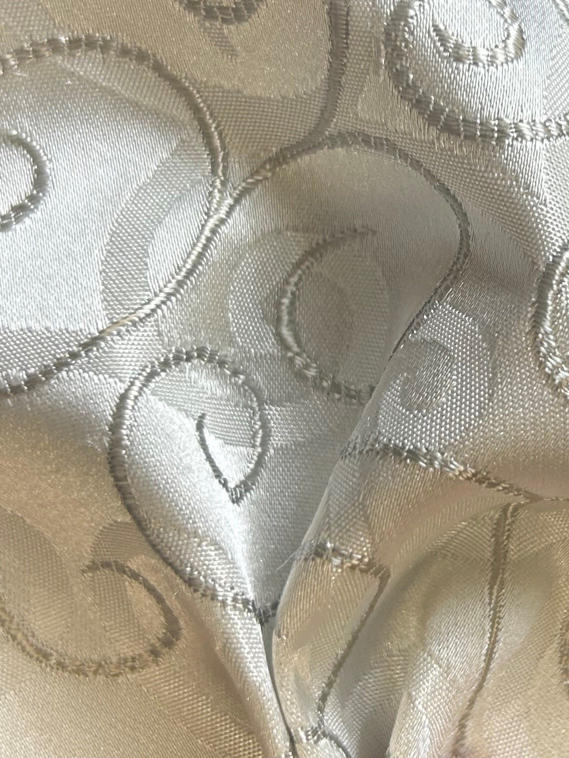 Silver Waistcoat Fabric - Barcelona