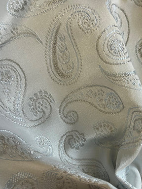 Silver Waistcoat Fabric - Munich