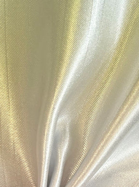 Silver Polyester Satin Backed Dupion - Clarity