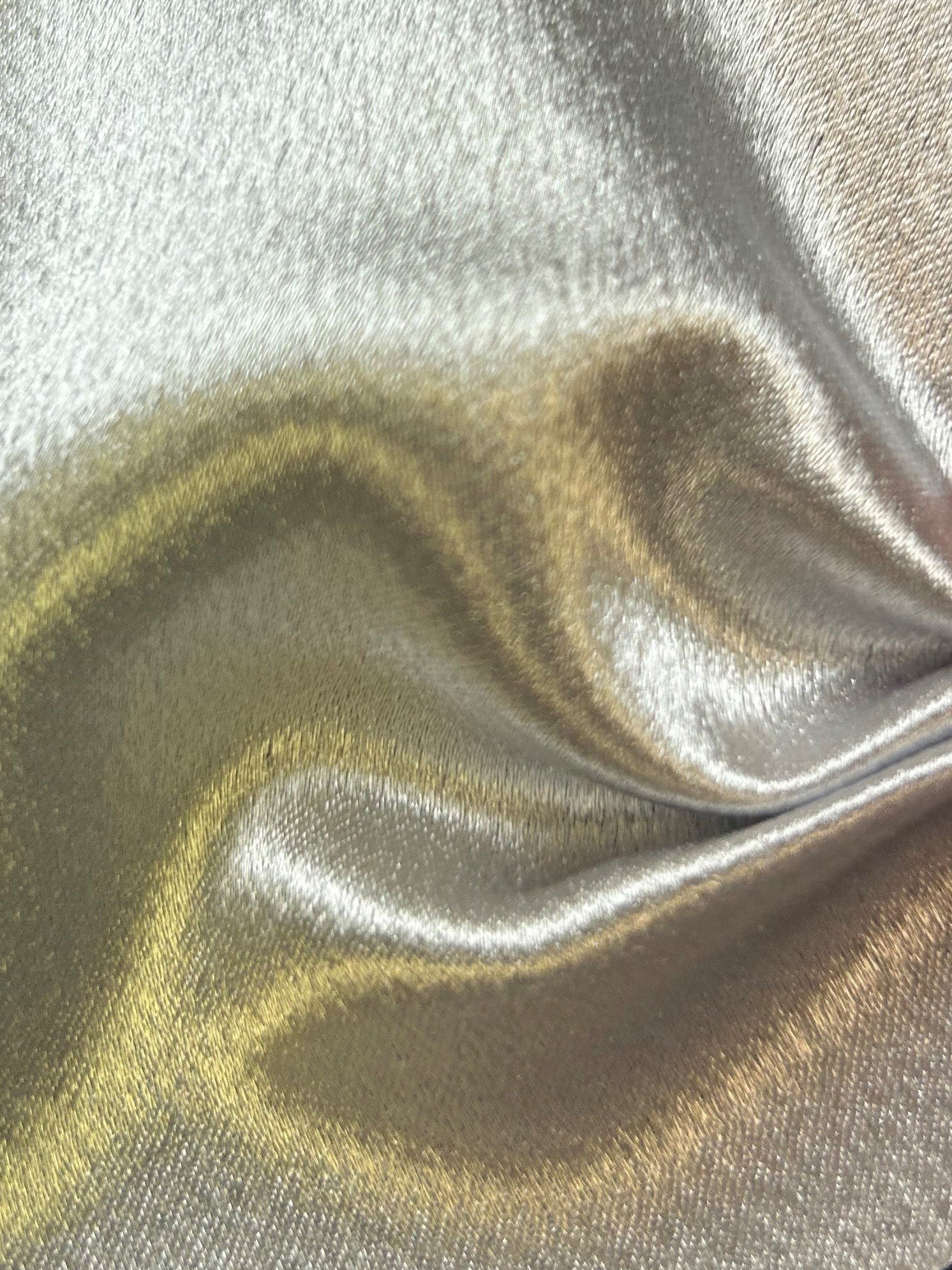 Silver Polyester Crepe Back Satin - Desire