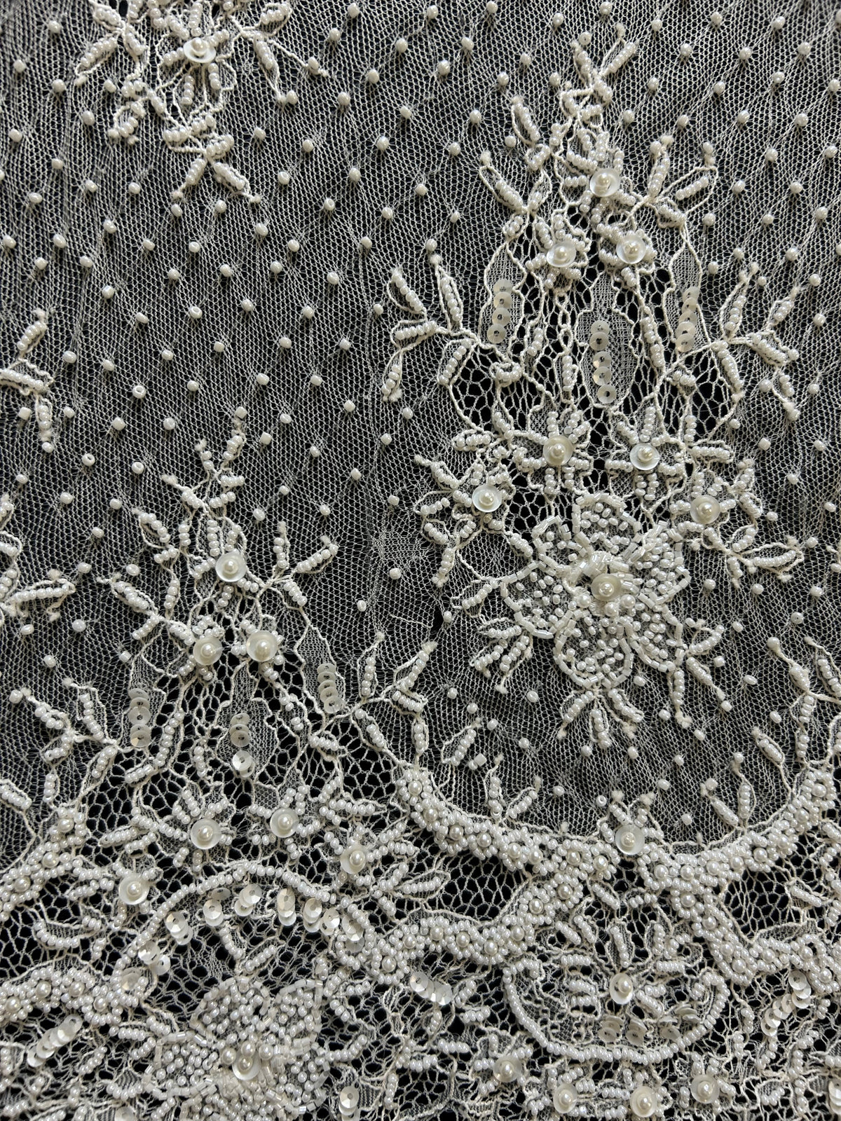 Ivory Beaded Lace - Sincere