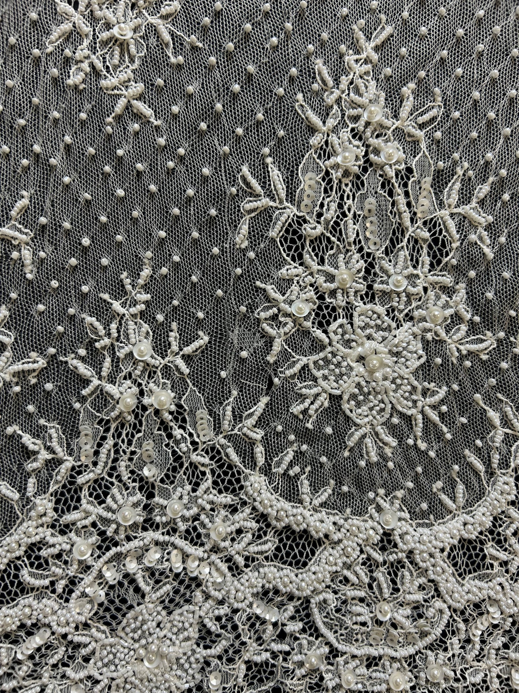 Ivory Beaded Lace - Sincere