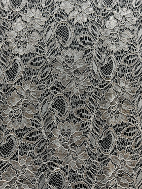 Pewter Grey Corded Lace - Sinead