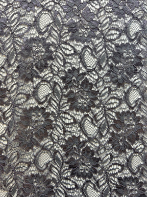 Steel Grey Corded Lace - Sinead