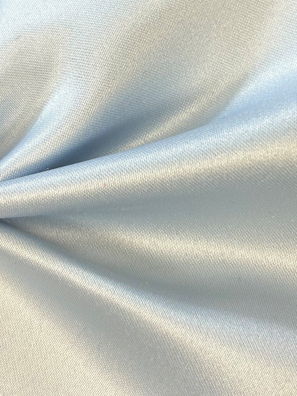 Sky Blue Polyester Satin - Majestic