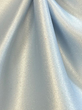 Sky Blue Polyester Satin - Majestic