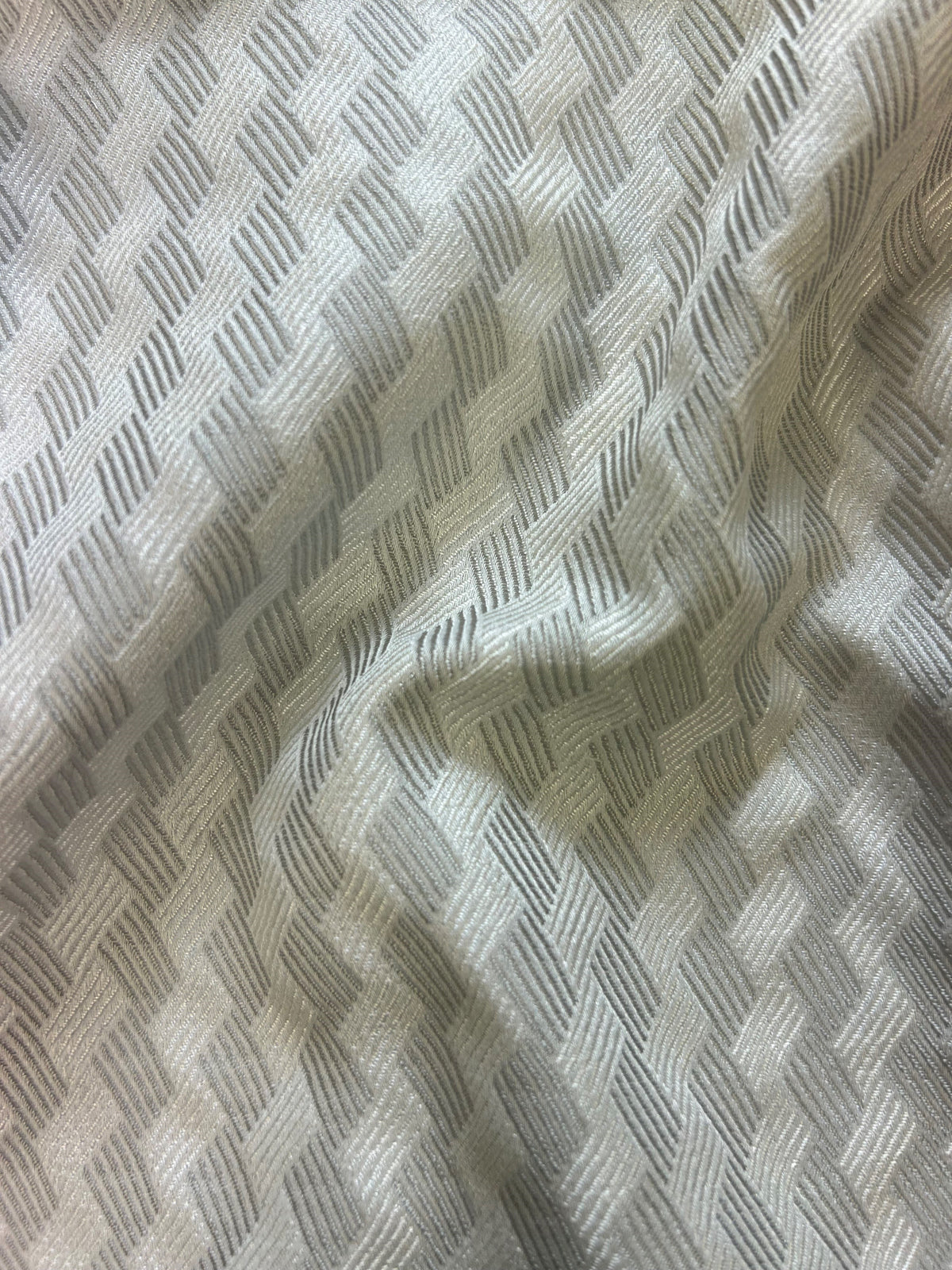 Silver Waistcoat Fabric - Sorrento