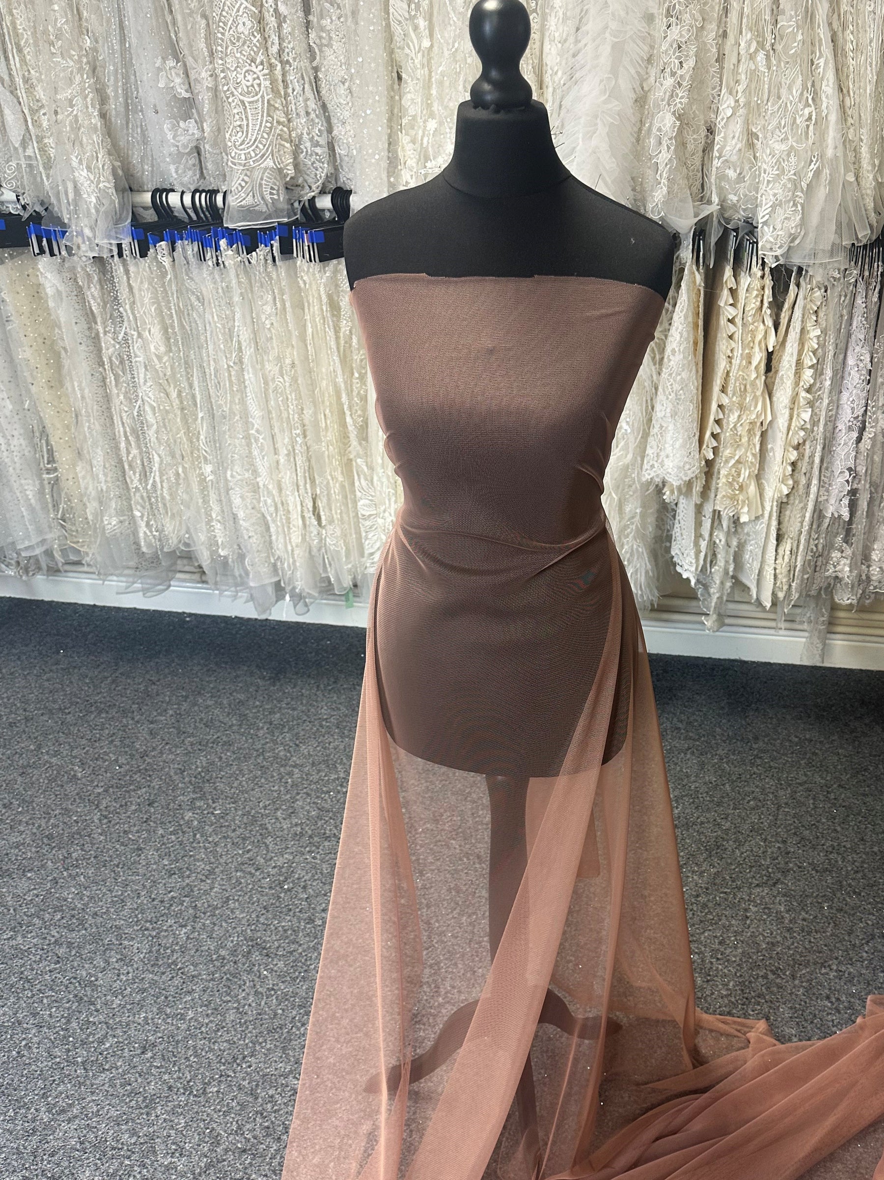 Cinnamon Stretch Tulle - Success