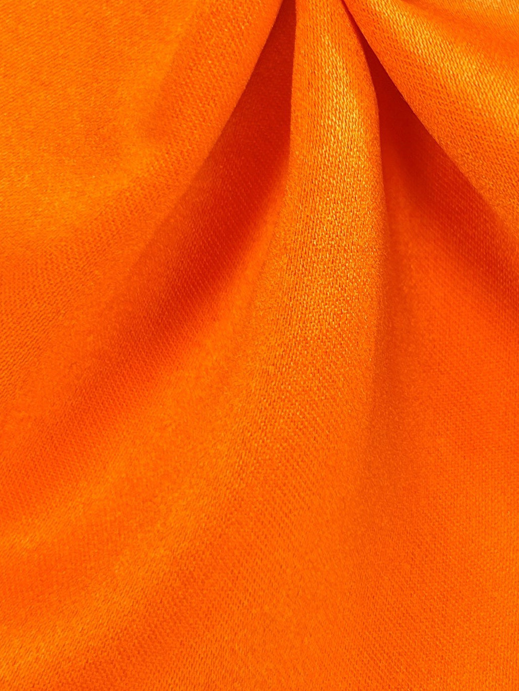 Tangerine Polyester Satin - Majestic