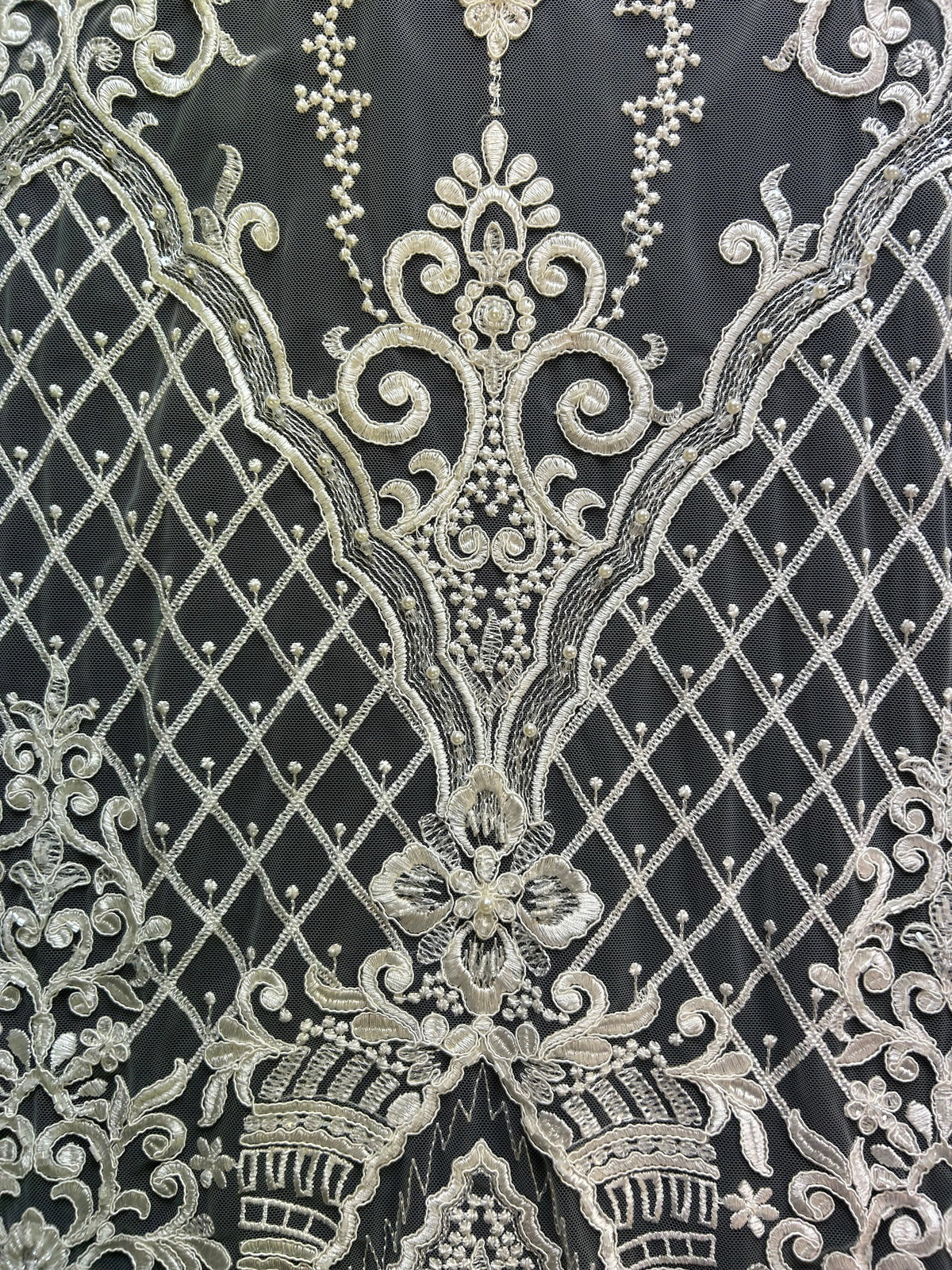 Ivory Embroidered Lace - Taylor