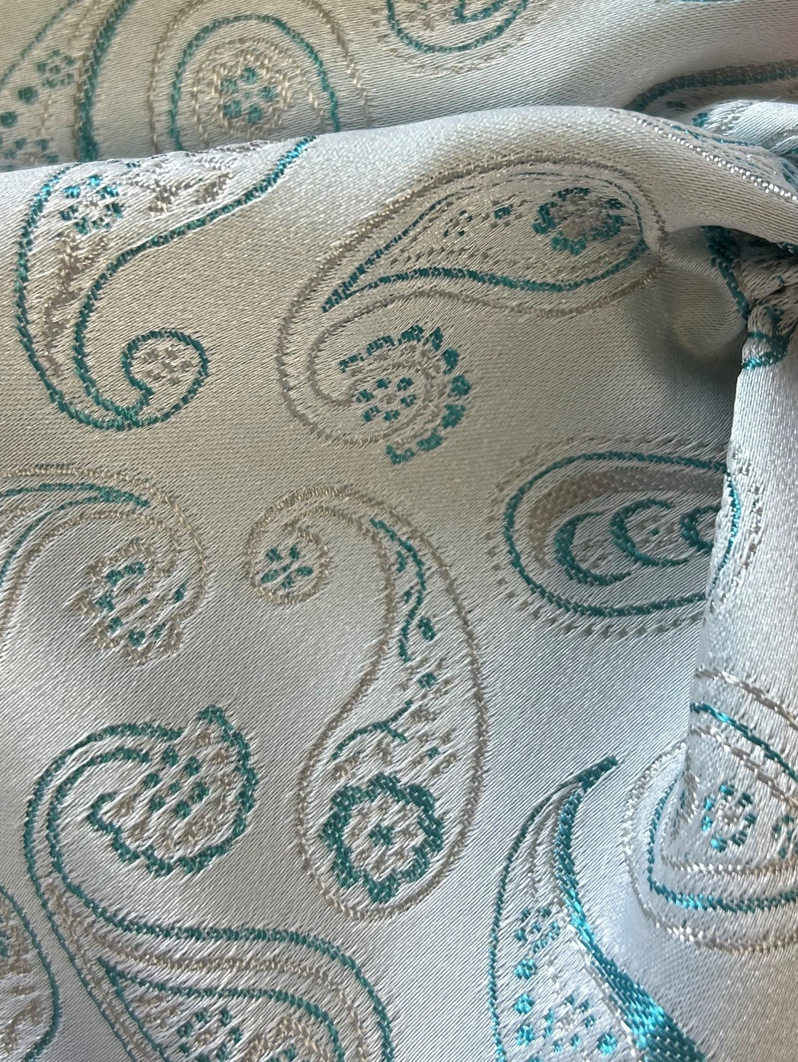 Teal Waistcoat Fabric - Munich