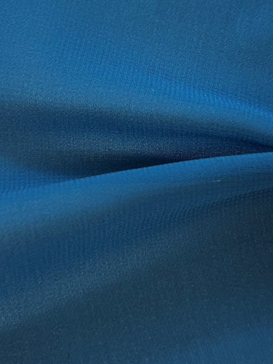 Teal Polyester Chiffon Fabric - Serendipity