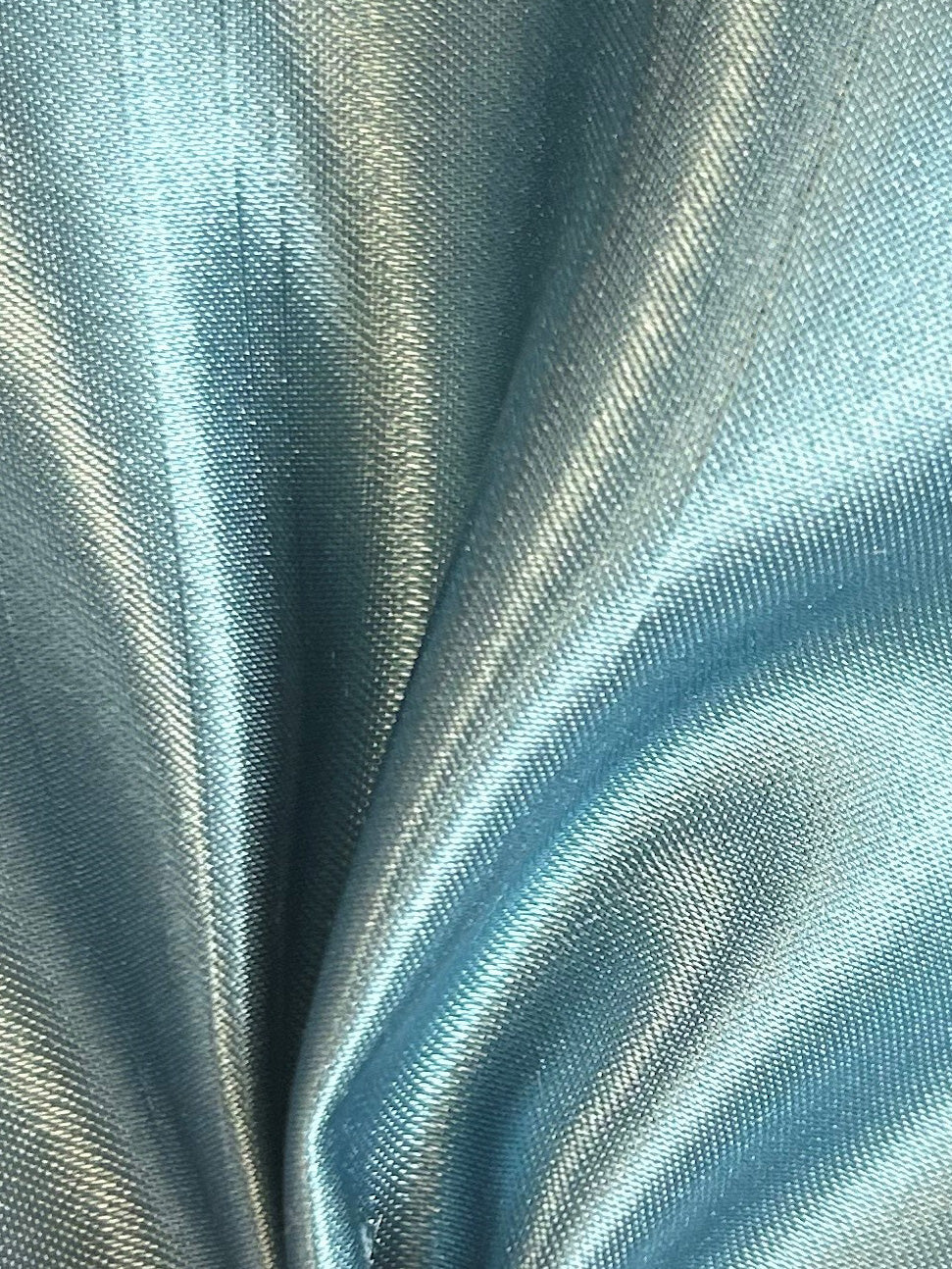 Teal Polyester Satin Backed Dupion - Clarity