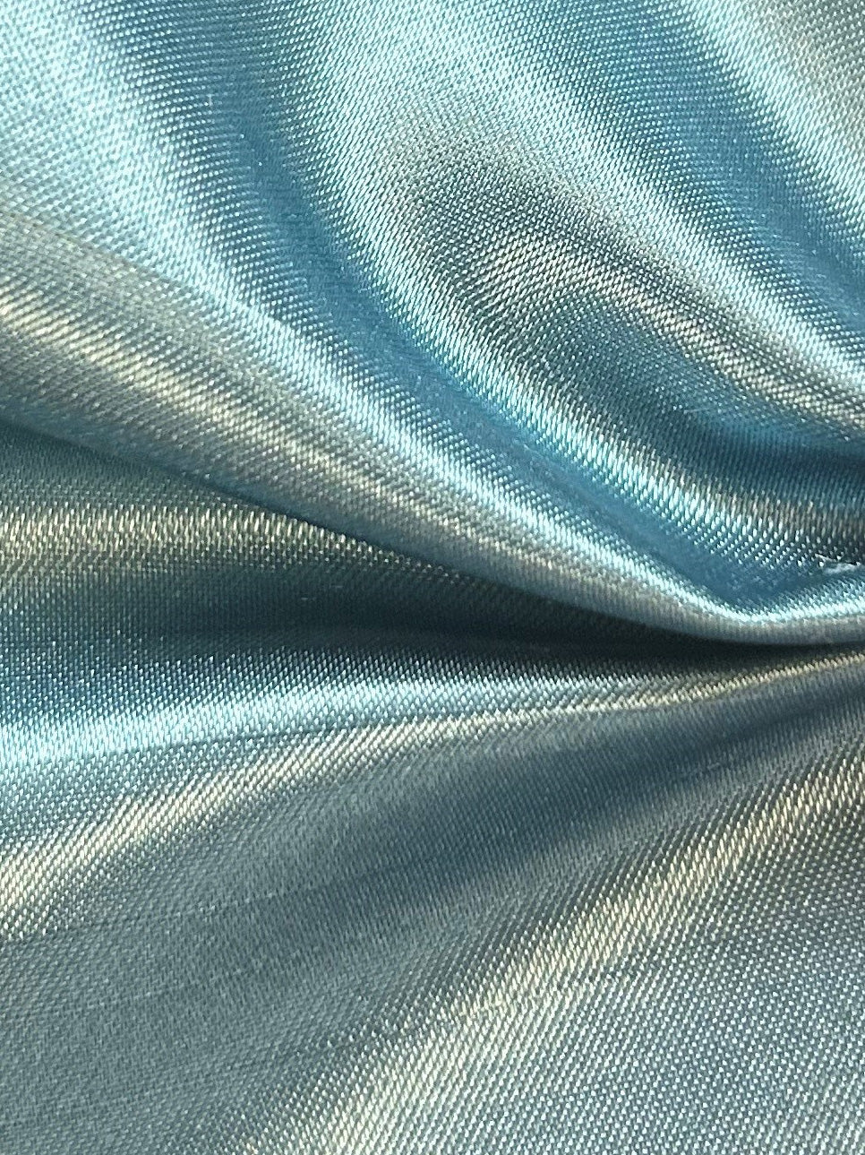 Teal Polyester Satin Backed Dupion - Clarity