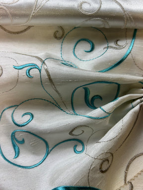 Teal Waistcoat Fabric - Chicago