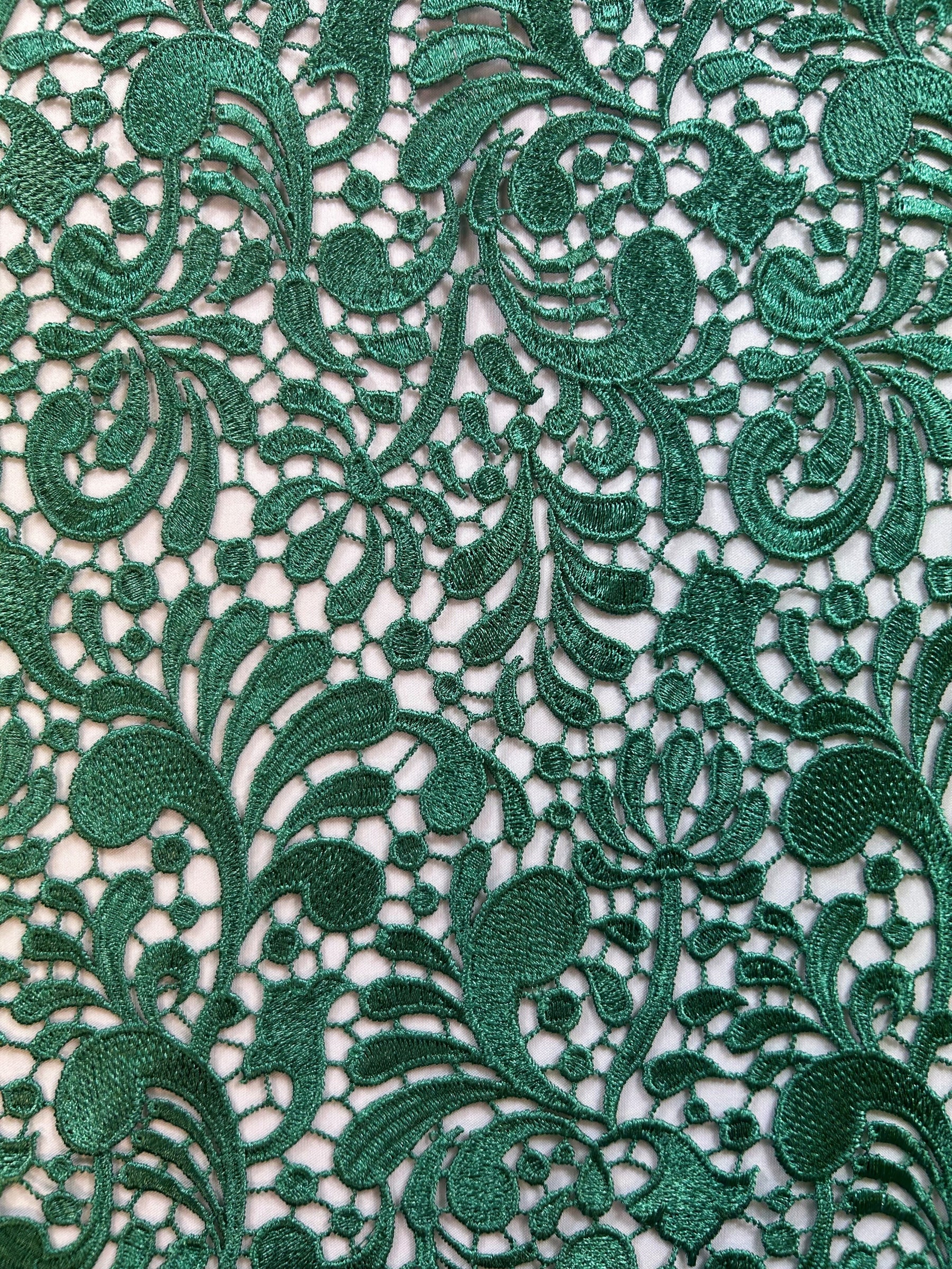 Green Guipure Lace - Theresa